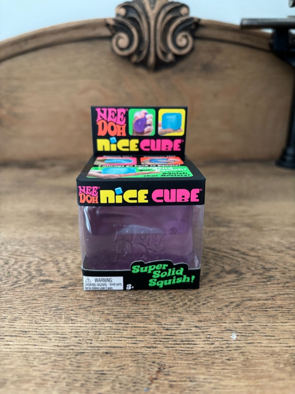 Nee Doh Nice Cube Purple Super Solid Squish Toy